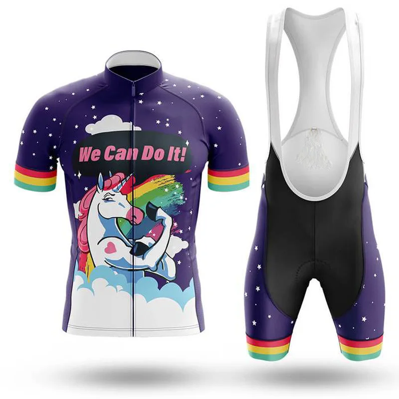 purple cycling kit