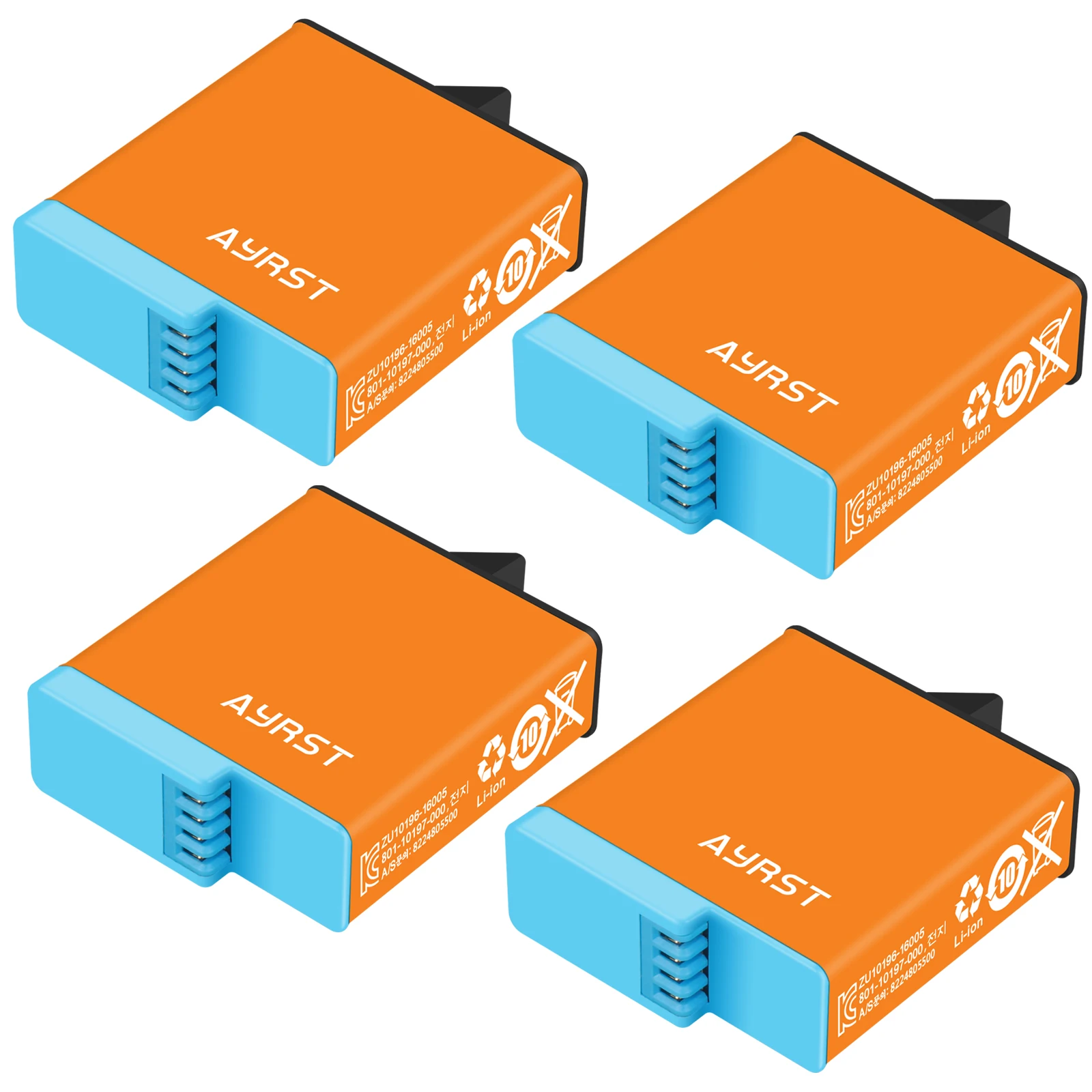 4 Pezzi 1680Mah Per La Sostituzione Della Batteria Hero8 Per Gopro Hero 8 Hero7 Hero6 Black Action Sports Camera