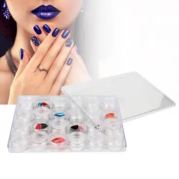 

uv resin hard 24 Grids Sequins Bead Organizer Container Nail Art Decoration Round Storage Box resin molds