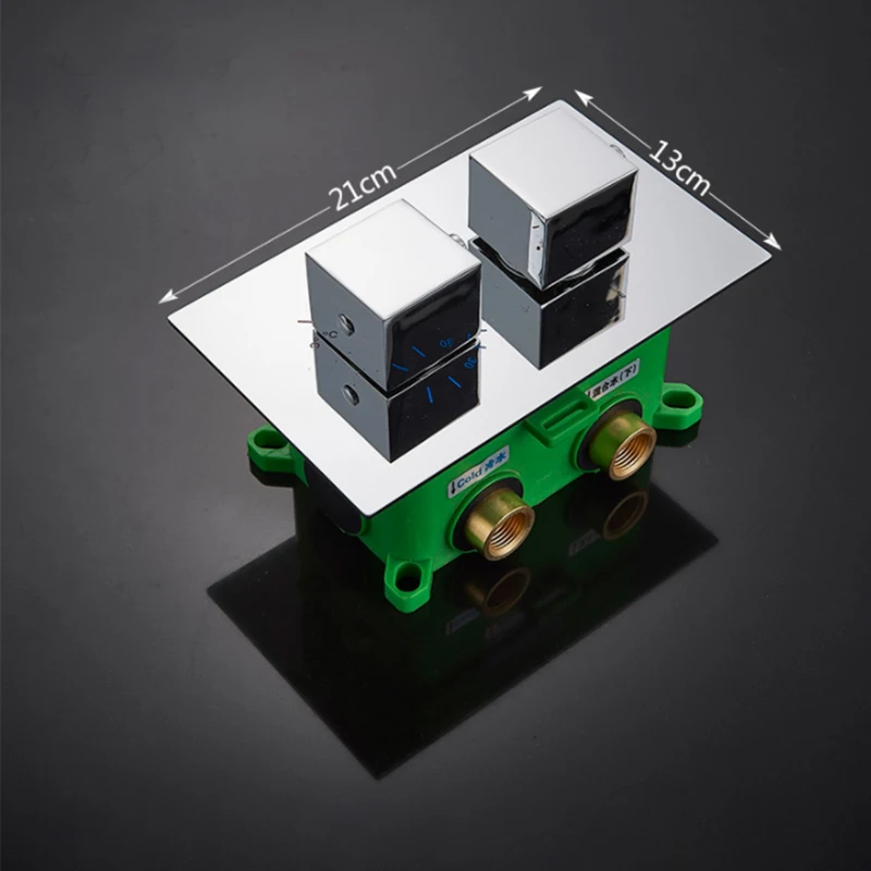 Thermostatics Embedded Box Faucet Cartridge Valve Triple Cartridge Faucet Valve 2 Way 3 Way Shower For Bath Shower