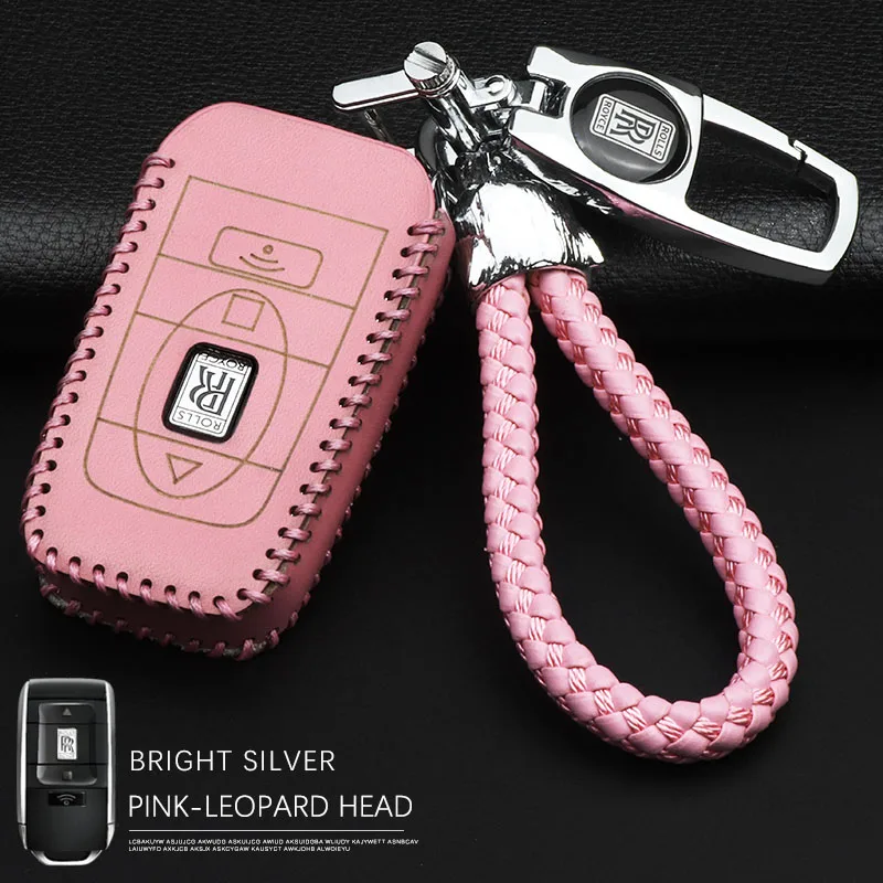 Подходит для Rolls Royce восьмого поколения phantom key cover кожаная сумка для ключей набор ключей Автомобильный значок кожаный чехол для ключей - Название цвета: D1