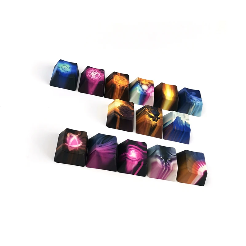 Pbt Lados Dye Subbed Key Caps Teclado Mecânico Cereja Oem Perfil Xda Keycap para Dota Set - Imagem 2