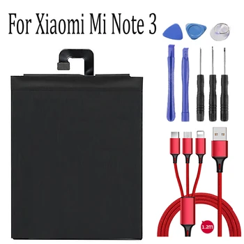 3400mAh Battery BM3A for Xiaomi Mi Note 3 Replacement BM3A Battery for Xiaomi Mi Note 3 Mobile Phone Battery+USB cable+toolki