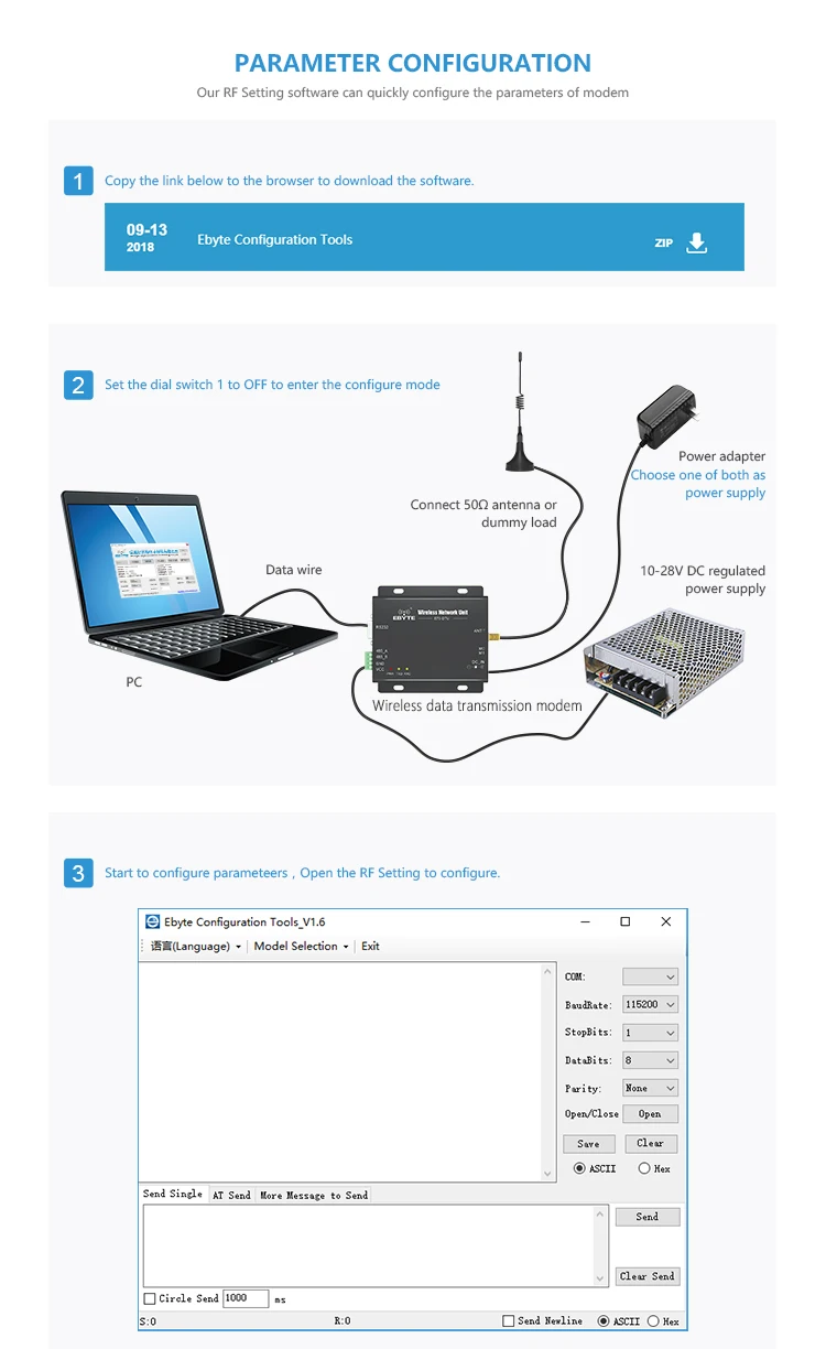 E70-DTU-433NW30 Звездная сеть RS232 RS485 дальность 433 МГц 1 Вт IoT uhf беспроводной приемопередатчик радиочастотный модуль 433 МГц передатчик данных