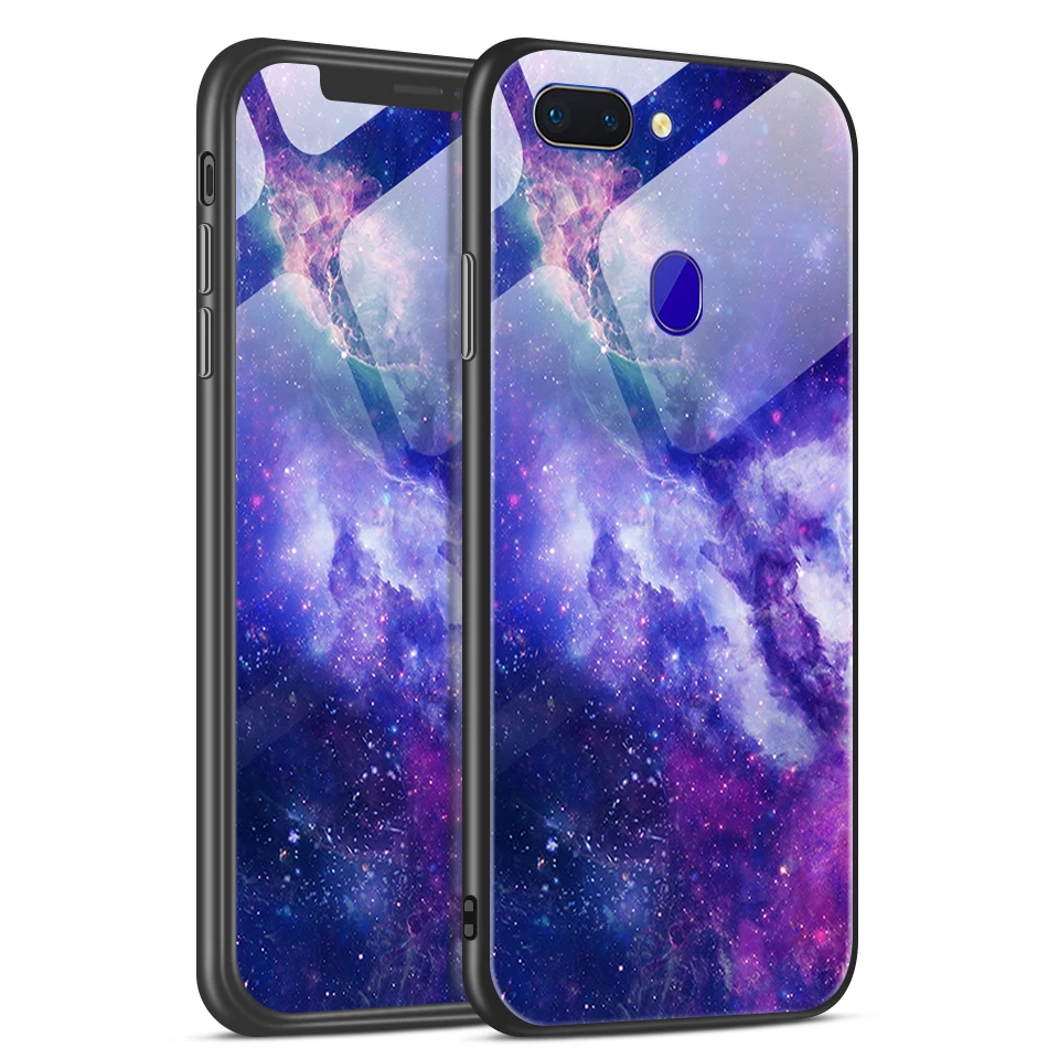 W117 Для OPPO R15 R15X R15Pro противоударный чехол из закаленного стекла для телефона OPPO K1 RX17 Neo TPU чехол для OPPO R15 задняя защитная оболочка - Цвет: W117