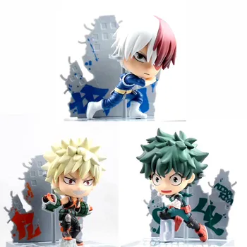 

My Hero Academia Todoroki Shouto Anime Figure Toys Midoriya Izuku Bakugou Katsuki Figure Q Ver.PVC Action Figure Toys Doll Gift