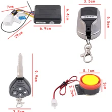 По DHL или FedEx, 10 шт., универсальная мотоциклетная сигнализация, 12 В, скутер, alarme, moto, водонепроницаемая сигнализация, пульт дистанционного управления, простая в использовании