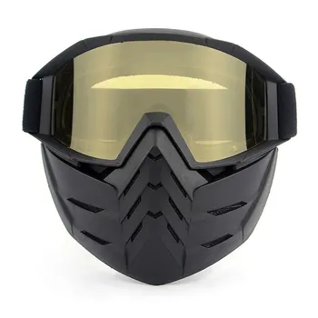 

Motorcycle Motocross Modular Face Mask Goggles Detachable Ski Goggles Motorcycle Face Mask Goggles