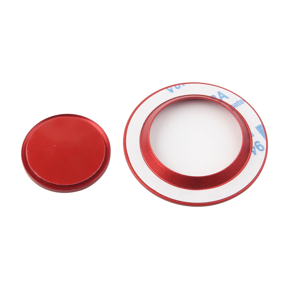 Bouton De Démarrage Du Moteur Sans Clé De Voiture CNC, Avec Anneau