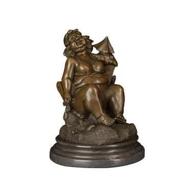 

Bronze Fernando Botero art decor bronze fat woman on bench statue sculpture for sale