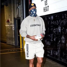 Cotton men's shorts, basic letter printed shorts, street fashion, outdoor leisure, running, sports, 5 points, novelty in summer