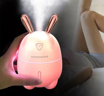 

Cute Rabbit Mini Humidifier USB Home Mute Bedroom Small Desktop Air Spray Hydrating Creative Cute Pet