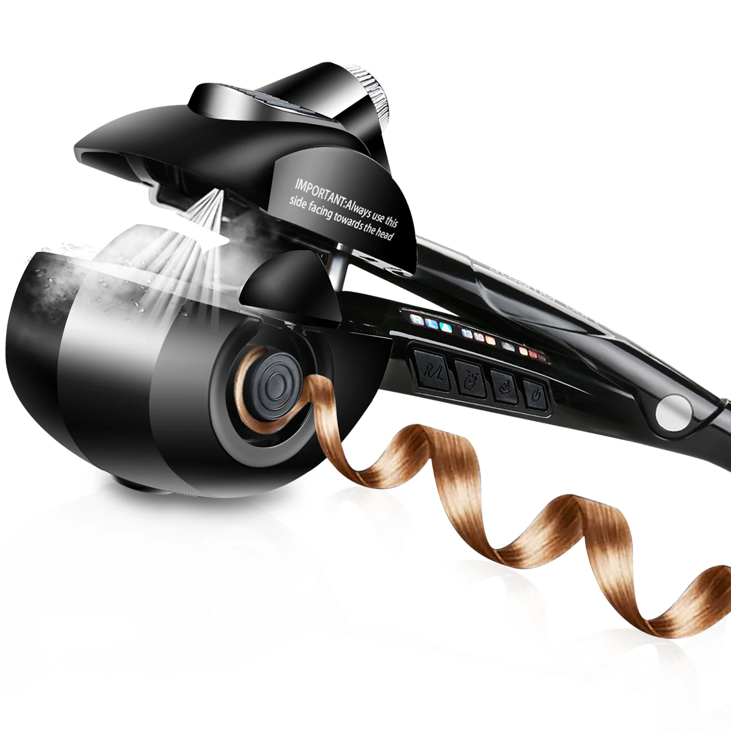 

Hair Curling Wand Ceramic Automatic Hair Curler Crimper LCD Screen Irons Curlers Steam Hair Curl Wave Machine Magic Curling Iron