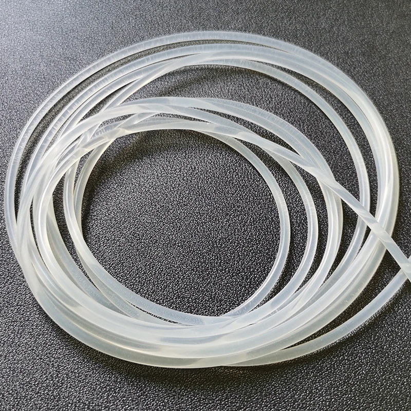 10 Meters Clear Silicone Rubber Strip Round Dia. 1/2/3/4/5/10/12 mm  Rubber Solid Seal Strip Round Bar