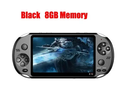 X12 Handheld Game Console 8G 32/64/128 Bit HD Color LCD Screen 3000+ Games Kid Video Retro Portable Handheld Game Player on TV 