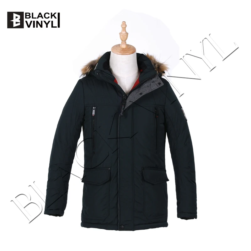 Черная Виниловая зимняя куртка для мальчиков-подростков; Повседневная стеганая куртка; Аляска