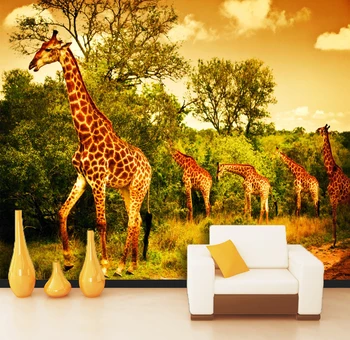 

[Self-Adhesive] 3D Giraffe 11138 Wall Paper mural Wall Print Decal Wall Murals