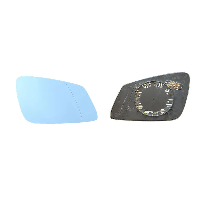Heated Blue Wing Side View Mirror Glass Set - Electric Left & Right
