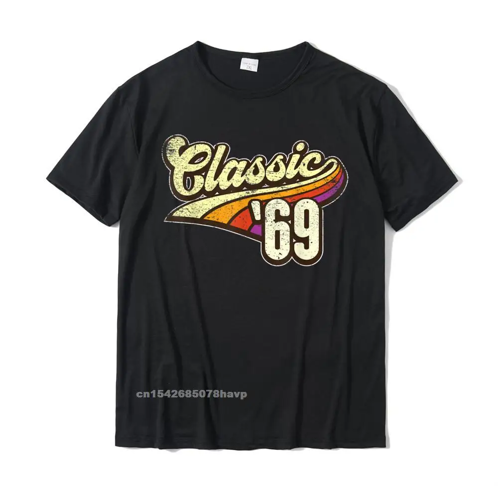 

51st Birthday Gift Retro Vintage Graphic Born In 1969 T-Shirt Cotton Tops Shirt For Men Design Top T-Shirts Unique Newest