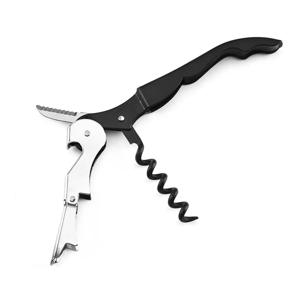 

Waiter Washable Kitchen Gadgets Electroplating Head 4-1 / 2 Inch Convenient Solid Red Wine Beer Bottle Opener