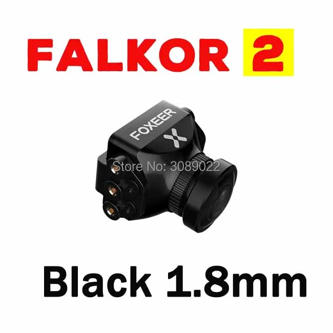 Foxeer Falkor V2 1200TVL мини/полноразмерная камера 16:9/4:3 PAL/NTSC переключаемый GWDR с кронштейном FPV камера поддержка фиксатор крыло - Цвет: Black 1.8mm