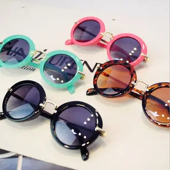 

2019 New pattern Baby Girls Sunglasses Brand Designer UV400 Protection Boys metal rimmed Sunglasses Cool Goggles