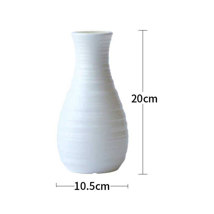 3500-W Strongwell, Скандинавская Цветочная ваза, украшение дома, цветочная корзина, оригами, искусство, пластиковые вазы, бутылка, имитация керамического цветочного горшка - Цвет: 3500-W
