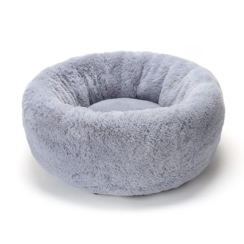 

Soft Round Pet Dog Bed Long Plus Cat Sleeping Beds Bag Puppy Pillow Cuddler Pet Dog House Winter Warm Pet Dog Cushion Mat