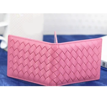 

Card Holders Coin Purse Wallet Fashion Business Knitting Women Female Pu Bags Box Men No Zipper Credit Small Ripper Clyine