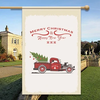 

Merry Christmas Garden Flag, Vertical Double Sided Outdoor Yard Flag for Holiday Home Decor