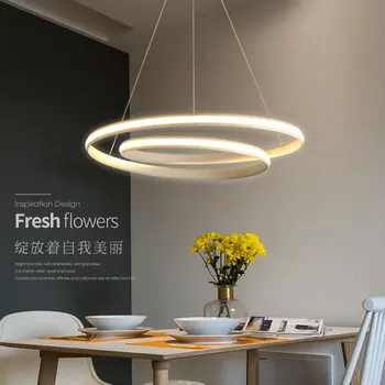 

Modern led pendant lights for dining room curve minimalist style hanging light living room