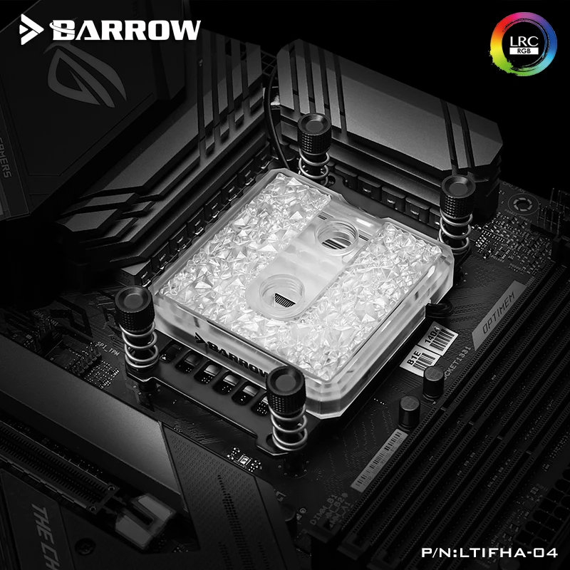 Bloco de Água Barrow Uso fo Ryzen 3 1200 5 3600 Ltifh-04 Acrílico - Cobre Completo A-rgb 3pin v Amd Am3 Am4 Cpu - Imagem 2