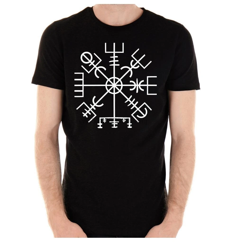 Vegvisir Viking Compass Symbol Мужская футболка Old Norse Scandinavia Metal 2019 Новая мода лето новый дизайн