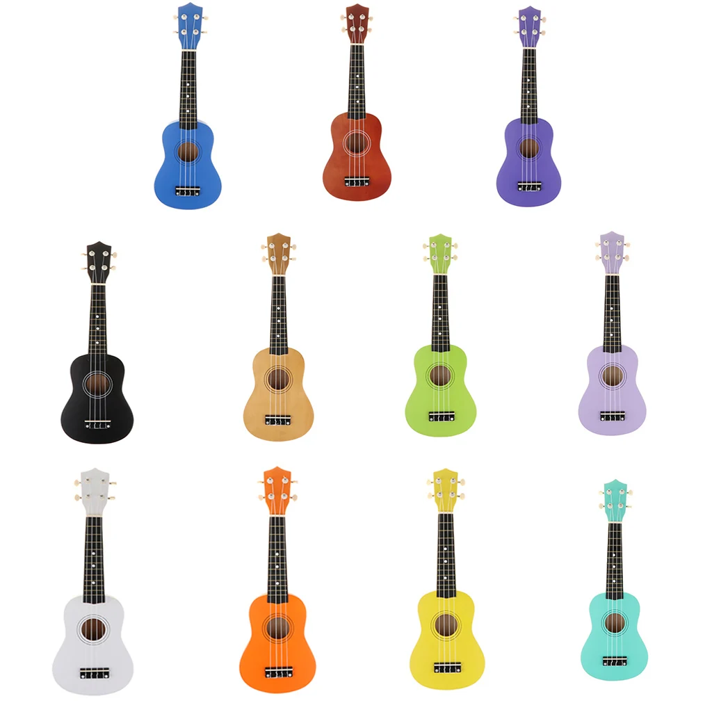Kinder Holz Gitarre 21''Ukulele 6 Saiten Kinder Musikinstrument Spielzeug 