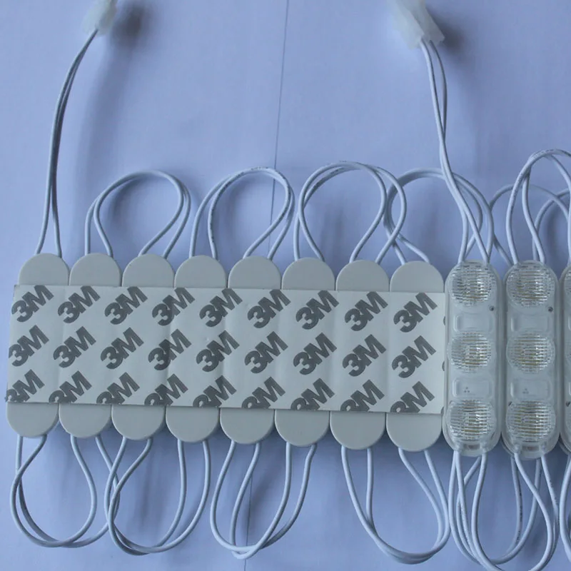 110V/220V 2W 3LEDS IP65 Waterproof Sideview LED Modules 62*17mm For Lighting Box DC 20 pcs/set