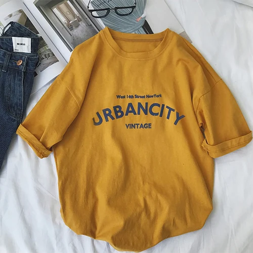 Xian 822 huang Женские футболки с коротким рукавом, Япония, Harajuku, для девочек, Ulzzang, свежий цвет, в полоску, радужная футболка, женская, Корейская, кавайная, розовая, топы, футболки - Цвет: Xian 822 huang