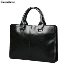 Мужской деловой офисный портфель, сумка для ноутбука, мужская сумка из искусственной кожи, большая мужская сумка на плечо, черная винтажная сумка
