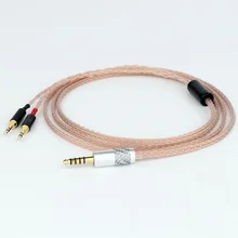 

Preffair 8Cores Silver Plated OCC Earphone Cable 4.4mm balanced to 2x2.5mm Gold plated earphone plug earphone headphone cable