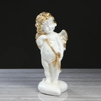 

Figurine "Angel Cupid", white-golden color, 33 cm