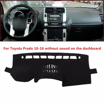 

Sinjayer Anti-slip Car Dashboard Cover Dashmat Pad Inner Auto Carpet Sun Shade Dash Board Cover For TOYOTA PRADO 10-16 NO Sound