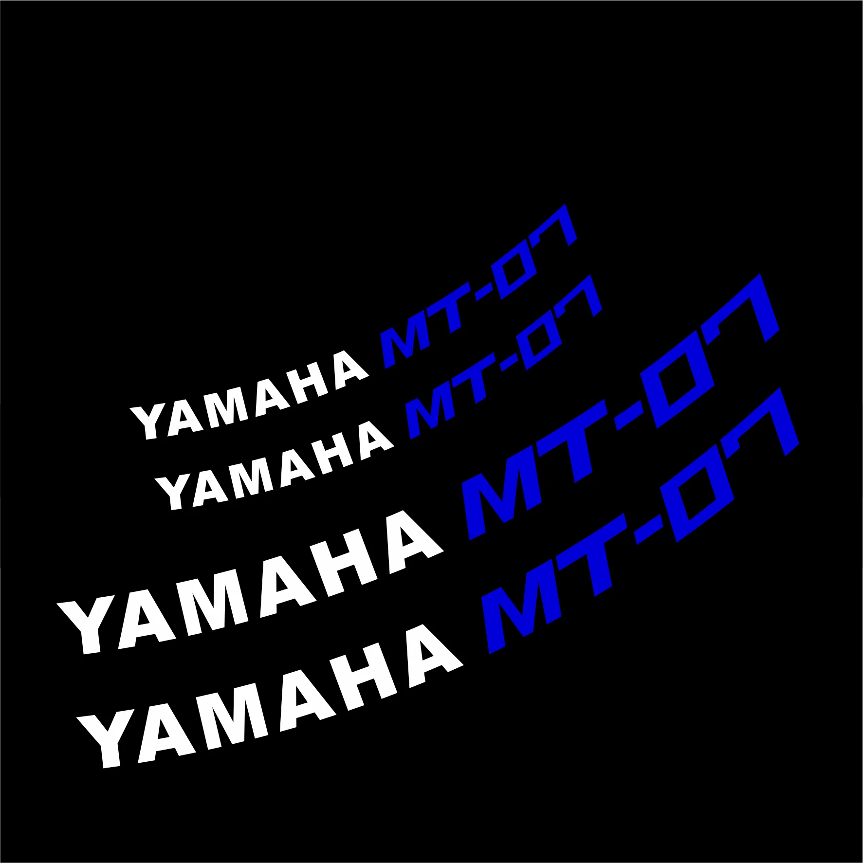 Подходит для Yamaha mt03 mt07 mt09 mt10 мотоцикл переоборудование водонепроницаемый светоотражающий 17 дюймов наклейка на ступицу колеса персональная наклейка - Цвет: 07blue