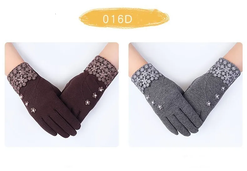 Замшевые теплые удобные варежки с бантом плюс бархатные толстые дамские перчатки 1 пара горячие модные перчатки осень-зима для женщин