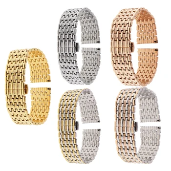 

Multi Ends Watch Bracelet Wristband Stainless Steel with Adjustable Links Clasp 20mm