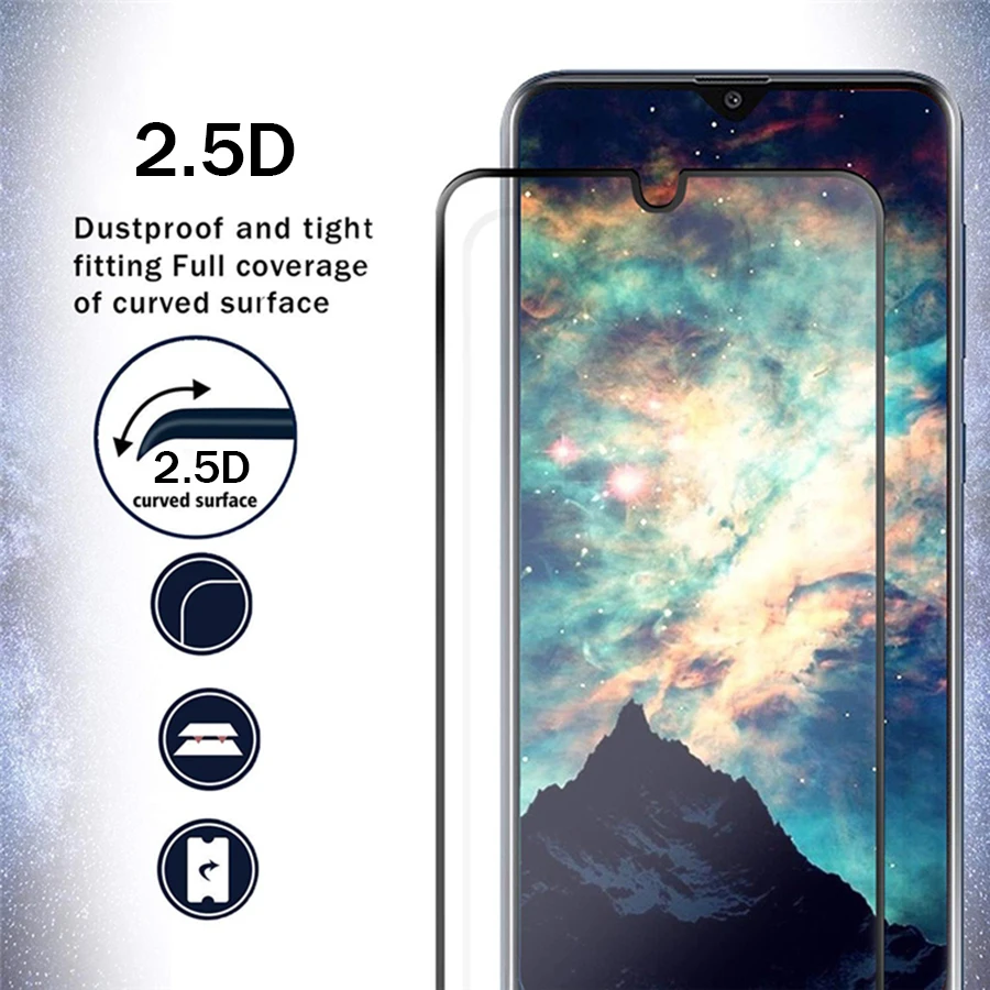 Закаленное стекло для защиты экрана Samsung galaxy A40 A50 A10 A20 A70 A30 защитное полное