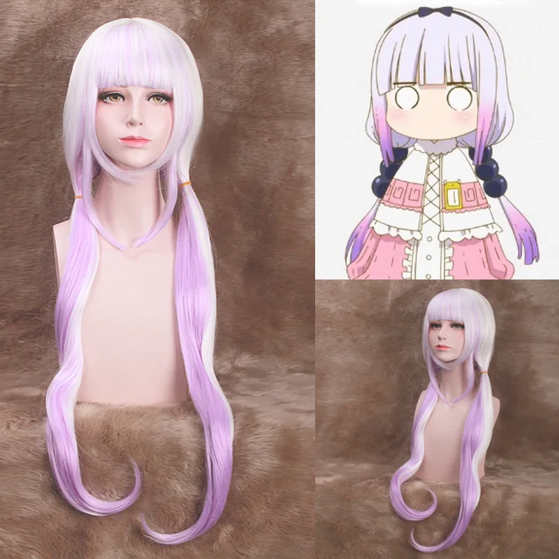 Новый парик Kannakamui Косплей Аниме Miss Kobayashi Дракон горничная костюм Хэллоуин для