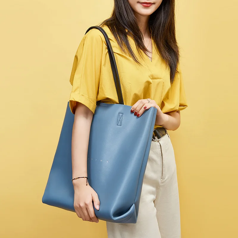 

Autumn and Winter New Sub-mother Bag Leather Bucket Bag European and American Fashion Ladies Bag Hand-held Women's Bag