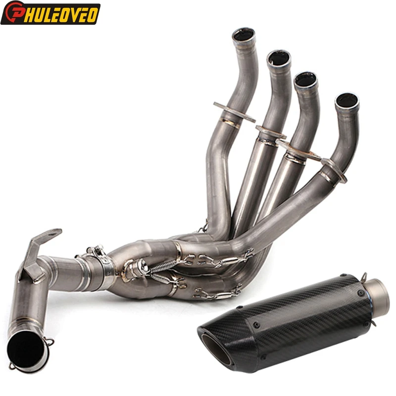 For Kawasaki Z900 2017-2020 Motorcycle Exhaust System with Titanium Alloy Collector Header Muffler Escape | Автомобили и