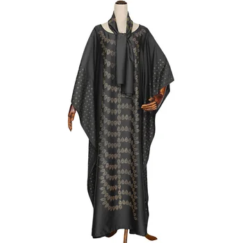 

African Long Maxi Dresses for Women Plus Size Diamond Sequined Dashiki Africa Clothes Abaya Dubai Muslim Dress Robe Party Gown