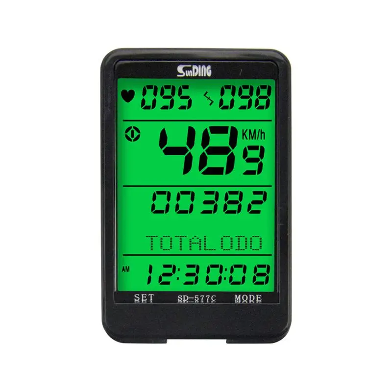 

Sunding SD-577C bike speedometer wireless heart rate cadence ant monitor stopwatch bicycle computer cycling odometer accessories