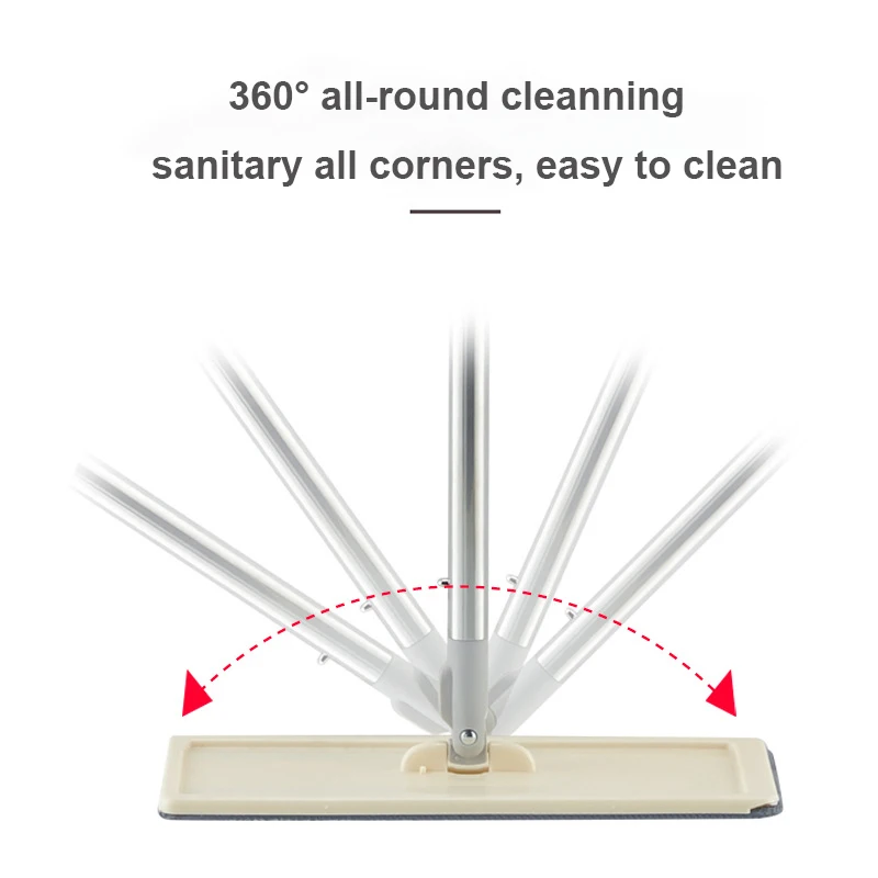 Ведро для швабры с 2 шт. насадок вращающаяся головка на 360 ° набор легких вещей и